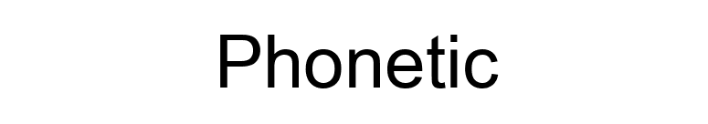 Phonetic font preview