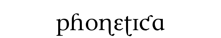 Phonetica font preview