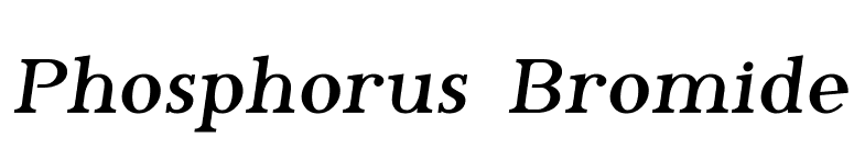 Phosphorus Bromide font preview
