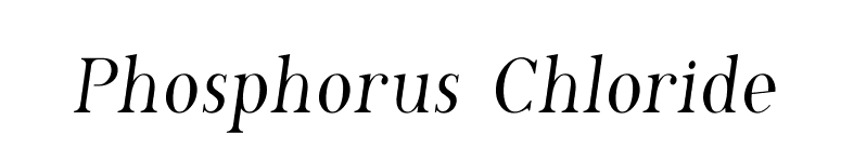 Phosphorus Chloride font preview