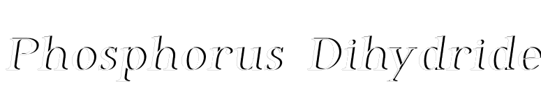 Phosphorus Dihydride font preview