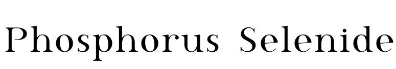 Phosphorus Selenide font preview