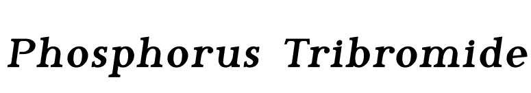 Phosphorus Tribromide font preview