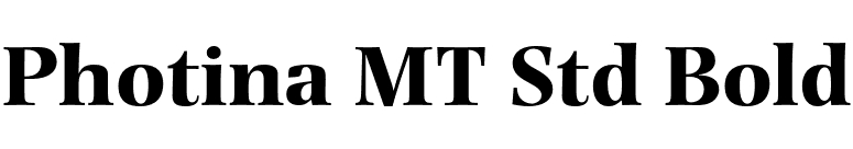 Photina MT Std Bold font preview