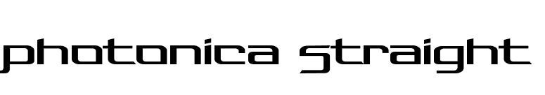 Photonica Straight font preview