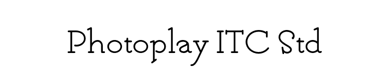 Photoplay ITC Std font preview
