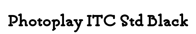 Photoplay ITC Std Black font preview