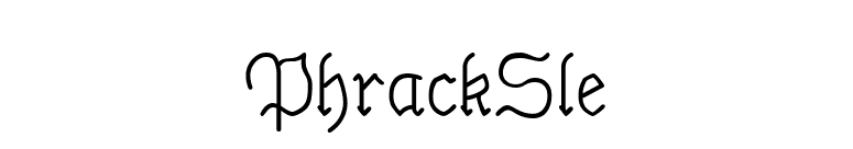 PhrackSle font preview