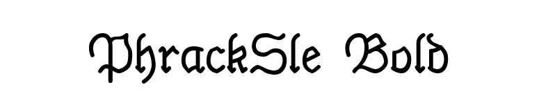 PhrackSle Bold font preview