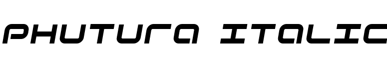 Phutura Italic font preview