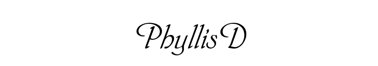 PhyllisD font preview