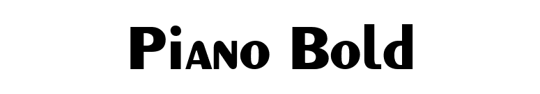 Piano Bold font preview