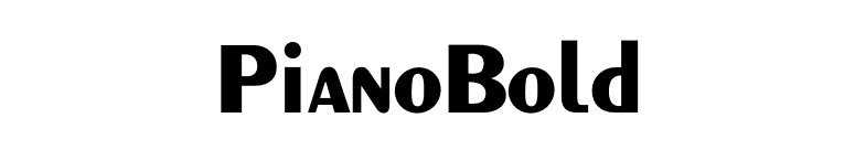PianoBold font preview