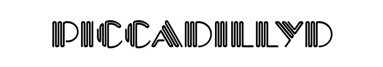 PiccadillyD font preview
