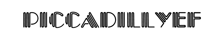 PiccadillyEF font preview