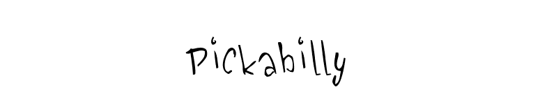 Pickabilly font preview