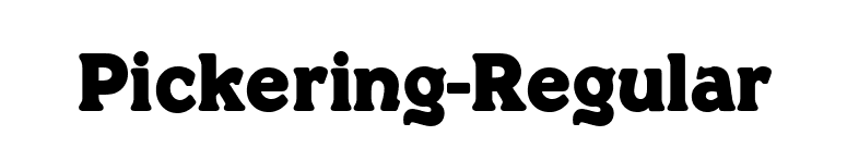 Pickering-Regular font preview