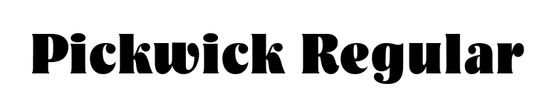 Pickwick Regular font preview