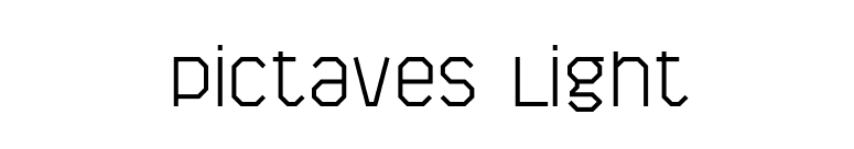 Pictaves Light font preview