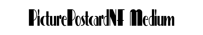 PicturePostcardNF Medium font preview