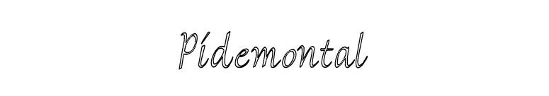 Pidemontal font preview
