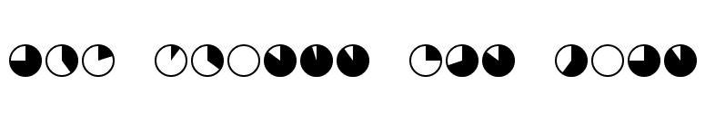 Pie charts for maps font preview