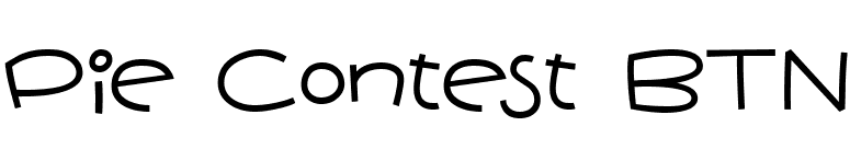 Pie Contest BTN font preview