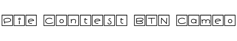 Pie Contest BTN Cameo font preview