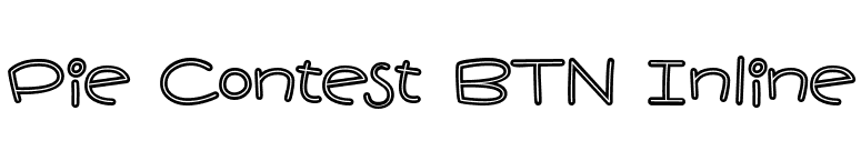 Pie Contest BTN Inline font preview