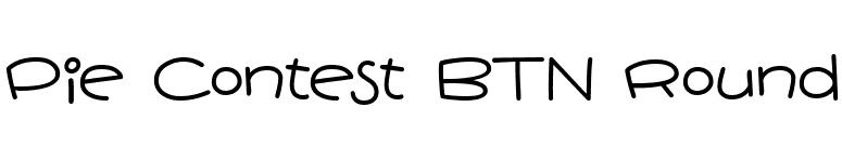 Pie Contest BTN Round font preview