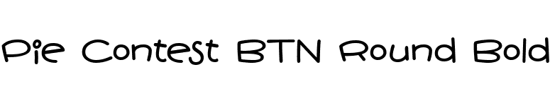 Pie Contest BTN Round Bold font preview