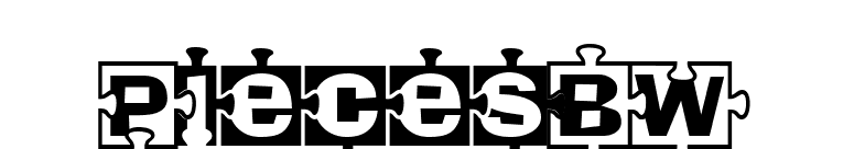 PiecesBW font preview