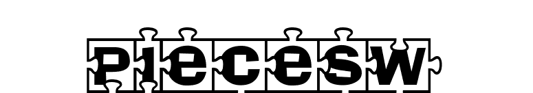PiecesW font preview