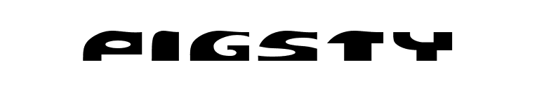 PIGSTY font preview
