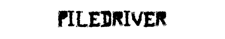 piledriver font preview