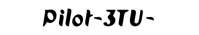 Pilot-3TU- font preview