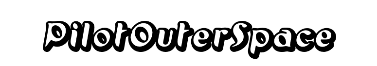 PilotOuterSpace font preview