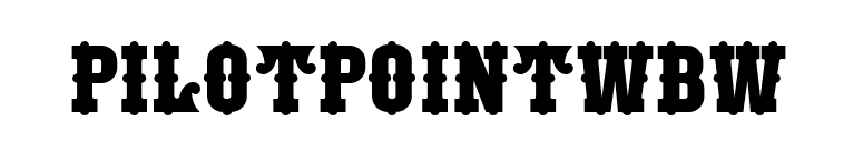 PilotPointWBW font preview