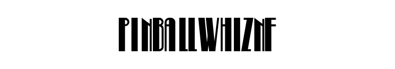 PinballWhizNF font preview
