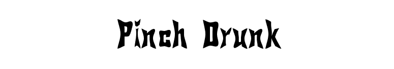 Pinch Drunk font preview