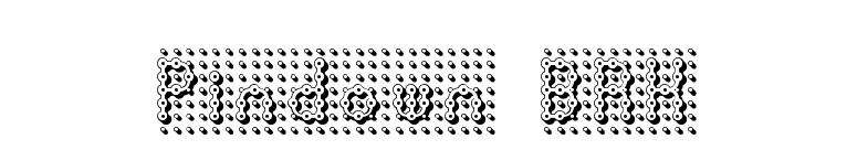 Pindown BRK font preview
