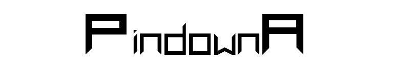 PindownA font preview