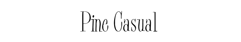 Pine Casual font preview