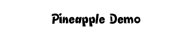 Pineapple Demo font preview