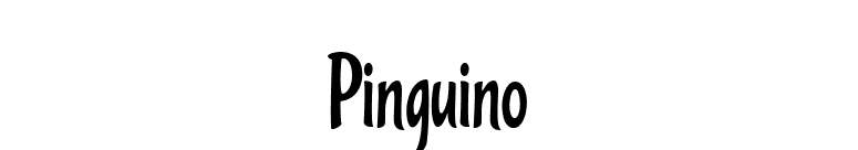 Pinguino font preview