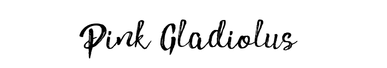 Pink Gladiolus font preview