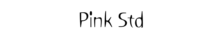 Pink Std font preview