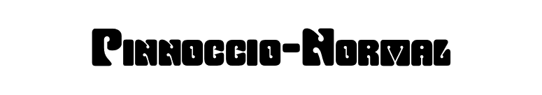 Pinnoccio-Normal font preview