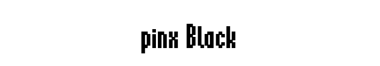 pinx Black font preview