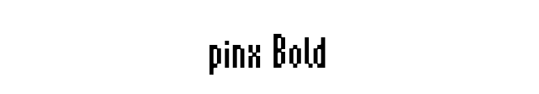 pinx Bold font preview